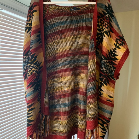 American eagle cardigan Aztec style print - Picture 2 of 5